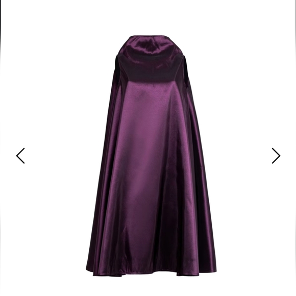 Bianca Popp Wolf and Badger Bell Dress Short In Purple Taffeta L maternity - Picture 1 of 4